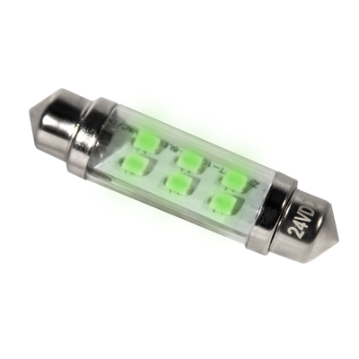 24V Green LED Festoon